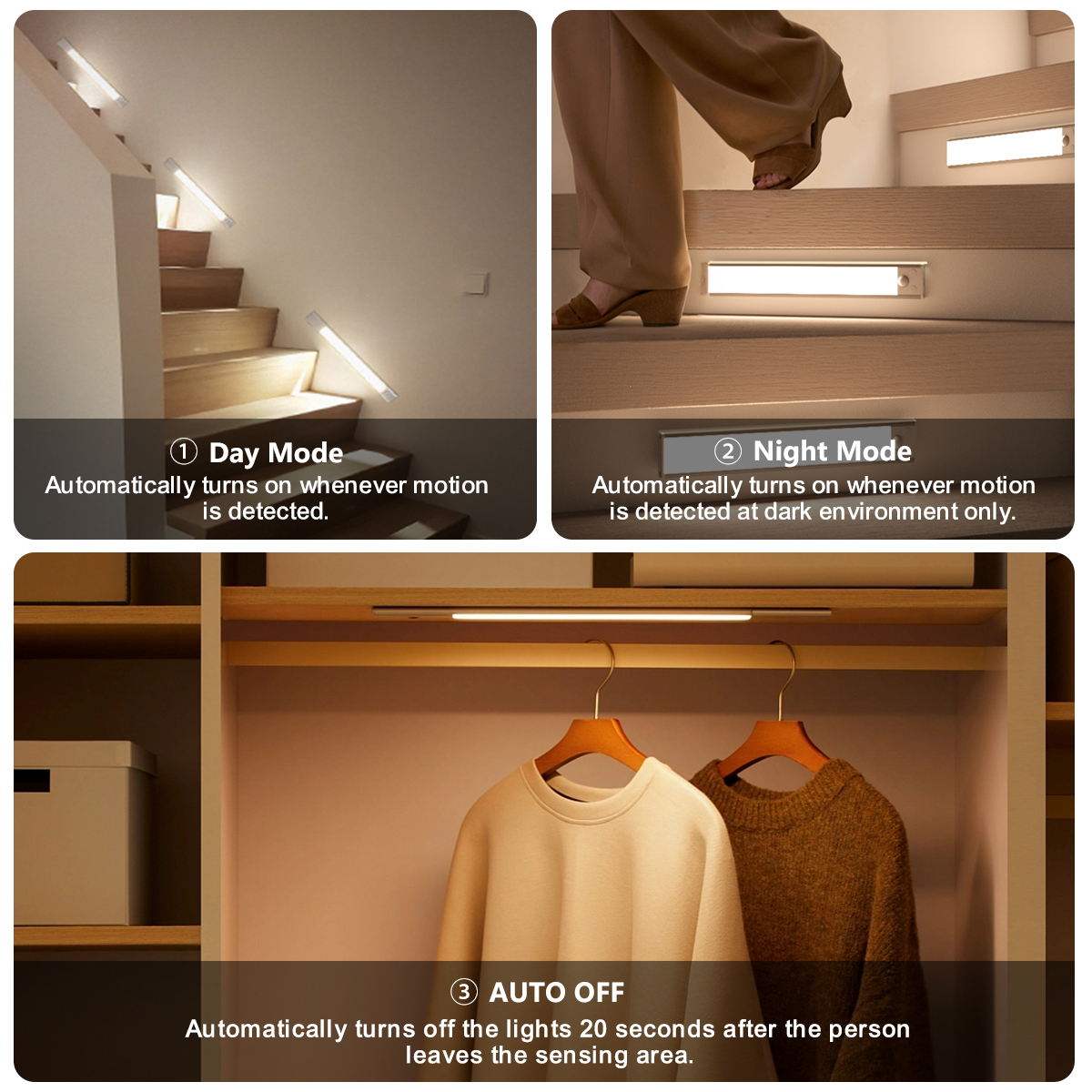 HCP257 遥控板款人体感应三色